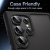 image:imageJETech Camera Lens Protector for Samsung Galaxy S24 Ultra Black 1 Set  9H Tempered Glass Metal Individual Ring Cover HD ClearBlack