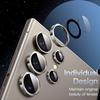 image:imageJETech Camera Lens Protector for Samsung Galaxy S24 Ultra Black 1 Set  9H Tempered Glass Metal Individual Ring Cover HD ClearTitanium Gray