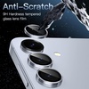 image:imageJETech Camera Lens Protector for Samsung Galaxy S25 Black 1 Set  9H Tempered Glass Metal Individual Ring Cover HD ClearIcyblue