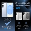 image:imageJETech Camera Lens Protector for Samsung Galaxy S25 Black 1 Set  9H Tempered Glass Metal Individual Ring Cover HD ClearIcyblue