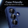 image:imageJETech Camera Lens Protector for Samsung Galaxy S25 Black 1 Set  9H Tempered Glass Metal Individual Ring Cover HD ClearNavy