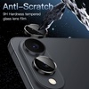 image:imageJETech Camera Lens Protector for Samsung Galaxy S25 Edge Black 1 Set  9H Tempered Glass Metal Individual Ring Cover HD Clear