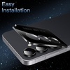image:imageJETech Camera Lens Protector for Samsung Galaxy S25 FE Black 1 Set  9H Tempered Glass Metal Individual Ring Cover HD ClearBlack