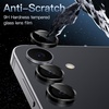 image:imageJETech Camera Lens Protector for Samsung Galaxy S25 FE Black 1 Set  9H Tempered Glass Metal Individual Ring Cover HD ClearBlack