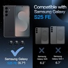image:imageJETech Camera Lens Protector for Samsung Galaxy S25 FE Black 1 Set  9H Tempered Glass Metal Individual Ring Cover HD ClearBlack