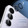 image:imageJETech Camera Lens Protector for Samsung Galaxy S25 FE Black 1 Set  9H Tempered Glass Metal Individual Ring Cover HD ClearIcyblue