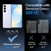 image:imageJETech Camera Lens Protector for Samsung Galaxy S25 FE Black 1 Set  9H Tempered Glass Metal Individual Ring Cover HD ClearIcyblue