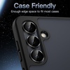 image:imageJETech Camera Lens Protector for Samsung Galaxy S25 Plus Black 1 Set  9H Tempered Glass Metal Individual Ring Cover HD ClearBlack
