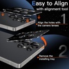 image:imageJETech Camera Lens Protector for Samsung Galaxy S25 Ultra Black 1 Set  9H Tempered Glass Metal Individual Ring Cover HD ClearBlack
