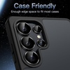 image:imageJETech Camera Lens Protector for Samsung Galaxy S25 Ultra Black 1 Set  9H Tempered Glass Metal Individual Ring Cover HD ClearBlack
