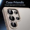 image:imageJETech Camera Lens Protector for Samsung Galaxy S25 Ultra Black 1 Set  9H Tempered Glass Metal Individual Ring Cover HD ClearTitanium Gray