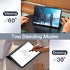 image:imageJETech Case Cover for Galaxy Tab S10 PlusS9 Plus 124 Black  Slim Translucent Back Design TriFold Stand Support S Pen Charging Auto WakeSleep Lightweight Shockproof ProtectionBlack