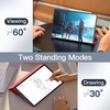 image:imageJETech Case Cover for Galaxy Tab S10 PlusS9 Plus 124 Black  Slim Translucent Back Design TriFold Stand Support S Pen Charging Auto WakeSleep Lightweight Shockproof ProtectionRed