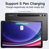 image:imageJETech Case Cover for Galaxy Tab S10 PlusS9 Plus 124 Black  Slim Translucent Back Design TriFold Stand Support S Pen Charging Auto WakeSleep Lightweight Shockproof ProtectionBlack