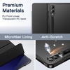image:imageJETech Case Cover for Galaxy Tab S10 UltraS9 Ultra 146 Black  Slim Translucent Back Design TriFold Stand Support S Pen Charging Auto WakeSleep Lightweight Shockproof ProtectionBlack