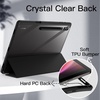 image:imageJETech Case Cover for Galaxy Tab S10 UltraS9 Ultra 146 Graphite Black  Clear Transparent Back S Pen Holder Slim Shockproof Protection TriFold Stand Auto WakeSleepGraphite Black