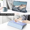 image:imageJETech Case Cover for Galaxy Tab S10 UltraS9 Ultra 146 Graphite Black  Clear Transparent Back S Pen Holder Slim Shockproof Protection TriFold Stand Auto WakeSleepLight Blue