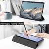 image:imageJETech Case Cover for Galaxy Tab S10 UltraS9 Ultra 146 Graphite Black  Clear Transparent Back S Pen Holder Slim Shockproof Protection TriFold Stand Auto WakeSleepGraphite Black