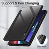 image:imageJETech Case Cover for Galaxy Tab S10 UltraS9 Ultra 146 Graphite Black  Clear Transparent Back S Pen Holder Slim Shockproof Protection TriFold Stand Auto WakeSleepGraphite Black