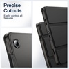 image:imageJETech Case Cover for Samsung Galaxy Tab A11 Plus Black  Slim Translucent Back Design TriFold Stand Auto WakeSleep Lightweight Shockproof ProtectionBlack
