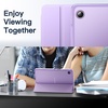 image:imageJETech Case Cover for Samsung Galaxy Tab A11A9 87 20252023 Black  Slim Translucent Back Design TriFold Stand Lightweight Shockproof ProtectionLight Purple