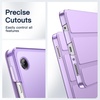 image:imageJETech Case Cover for Samsung Galaxy Tab A11A9 87 20252023 Black  Slim Translucent Back Design TriFold Stand Lightweight Shockproof ProtectionLight Purple