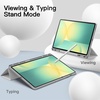 image:imageJETech Case Cover for Samsung Galaxy Tab S10 FE Plus 131 Black  Soft TPU Protection S Pen Holder TriFold Stand Supports S Pen Charging Auto WakeSleep Shockproof Lightweight DesignSilver