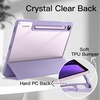 image:imageJETech Case Cover for Samsung Galaxy Tab S10 LiteS10 FES9 FE 109 Black  Clear Transparent Back S Pen Holder Slim Shockproof Protection TriFold Stand Auto WakeSleepLight Purple