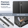 image:imageJETech Case Cover for Samsung Galaxy Tab S10 LiteS10 FES9 FE 109 Black  Slim Translucent Back Design TriFold Stand Support S Pen Charging Auto WakeSleep Lightweight Shockproof ProtectionBlack