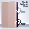 image:imageJETech Case Cover for Samsung Galaxy Tab S10 LiteS10 FES9 FE 109 Black  Slim Translucent Back Design TriFold Stand Support S Pen Charging Auto WakeSleep Lightweight Shockproof ProtectionRose Gold