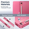 image:imageJETech Case Cover for Samsung Galaxy Tab S10 LiteS10 FES9 FE 109 Black  Slim Translucent Back Design TriFold Stand Support S Pen Charging Auto WakeSleep Lightweight Shockproof ProtectionPink