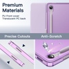 image:imageJETech Case Cover for Samsung Galaxy Tab S10 LiteS10 FES9 FE 109 Black  Slim Translucent Back Design TriFold Stand Support S Pen Charging Auto WakeSleep Lightweight Shockproof ProtectionLavender