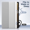 image:imageJETech Case Cover for Samsung Galaxy Tab S10 LiteS10 FES9 FE 109 Black  Slim Translucent Back Design TriFold Stand Support S Pen Charging Auto WakeSleep Lightweight Shockproof ProtectionSilver