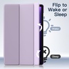 image:imageJETech Case Cover for Samsung Galaxy Tab S10 LiteS10 FES9 FE 109 Black  Slim Translucent Back Design TriFold Stand Support S Pen Charging Auto WakeSleep Lightweight Shockproof ProtectionLavender