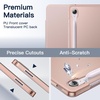 image:imageJETech Case Cover for Samsung Galaxy Tab S10 LiteS10 FES9 FE 109 Black  Slim Translucent Back Design TriFold Stand Support S Pen Charging Auto WakeSleep Lightweight Shockproof ProtectionRose Gold