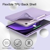 image:imageJETech Case Cover for Samsung Galaxy Tab S10 LiteS10 FES9 FE 109 Black  Soft TPU Protection S Pen Holder TriFold Stand Supports S Pen Charging Auto WakeSleep Shockproof Lightweight DesignLight Purple