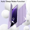 image:imageJETech Case Cover for Samsung Galaxy Tab S10 LiteS10 FES9 FE 109 Black  Soft TPU Protection S Pen Holder TriFold Stand Supports S Pen Charging Auto WakeSleep Shockproof Lightweight DesignLight Purple