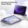 image:imageJETech Case Cover for Samsung Galaxy Tab S10 LiteS10 FES9 FE 109 Black  Soft TPU Protection S Pen Holder TriFold Stand Supports S Pen Charging Auto WakeSleep Shockproof Lightweight DesignLight Purple