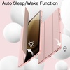 image:imageJETech Case Cover for Samsung Galaxy Tab S10 LiteS10 FES9 FE 109 Black  Soft TPU Protection S Pen Holder TriFold Stand Supports S Pen Charging Auto WakeSleep Shockproof Lightweight DesignRose Gold