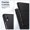 image:imageJETech Case Cover for Samsung Galaxy Tab S11 Black  Slim Translucent Back Design TriFold Stand Support S Pen Pairing Auto WakeSleep Lightweight Shockproof ProtectionBlack