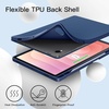 image:imageJETech Case Cover for Samsung Galaxy Tab S11 Black  Soft TPU Protection S Pen Holder TriFold Stand Supports S Pen Charging Auto WakeSleep Shockproof Lightweight DesignNavy