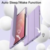 image:imageJETech Case Cover for Samsung Galaxy Tab S11 Black  Soft TPU Protection S Pen Holder TriFold Stand Supports S Pen Charging Auto WakeSleep Shockproof Lightweight DesignLavender