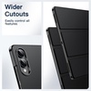 image:imageJETech Case Cover for Samsung Galaxy Tab S11 Ultra Black  Slim Translucent Back Design TriFold Stand Support S Pen Pairing Auto WakeSleep Lightweight Shockproof ProtectionBlack