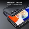 image:imageJETech Case for Samsung Galaxy A14 AntiYellowing Clear  Shockproof Protection Scratch Resistant Hard PC Back Durable Transparent TPU BumperBlack