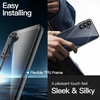image:imageJETech Case for Samsung Galaxy A14 AntiYellowing Clear  Shockproof Protection Scratch Resistant Hard PC Back Durable Transparent TPU BumperBlack