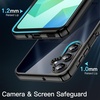 image:imageJETech Case for Samsung Galaxy A14 AntiYellowing Clear  Shockproof Protection Scratch Resistant Hard PC Back Durable Transparent TPU BumperBlack
