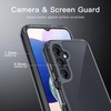 image:imageJETech Case for Samsung Galaxy A14 AntiYellowing Clear  Shockproof Protection Scratch Resistant Hard PC Back Durable Transparent TPU BumperBlack