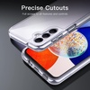 image:imageJETech Case for Samsung Galaxy A14 AntiYellowing Clear  Shockproof Protection Scratch Resistant Hard PC Back Durable Transparent TPU BumperClear