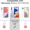 image:imageJETech Case for Samsung Galaxy A14 AntiYellowing Clear  Shockproof Protection Scratch Resistant Hard PC Back Durable Transparent TPU BumperClear