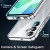 image:imageJETech Case for Samsung Galaxy A14 AntiYellowing Clear  Shockproof Protection Scratch Resistant Hard PC Back Durable Transparent TPU BumperClear